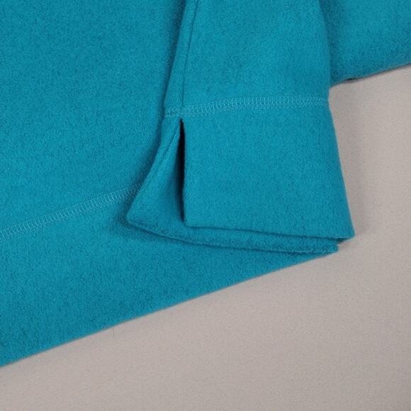 Woman Within Cotton Stretch Casual Comfy Loungewear Turquoise Long Sleeve Top - Picture 12 of 14